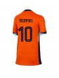 Niederlande Memphis Depay #10 Heimtrikot für Frauen EM 2024 Kurzarm